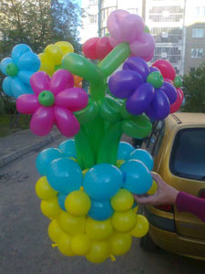 цветы из шаров