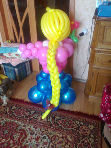 коса из шаров