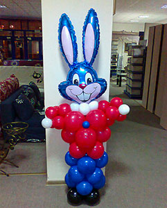 зайка из шаров