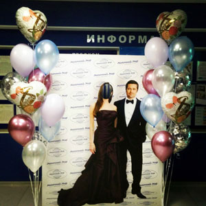 Шары с гелием, фотозона