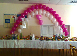 Воздушные цепочки из шаров