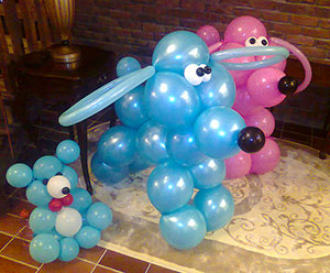 собаки из шаров