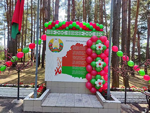 Лагерь Зорька юбилейная, сцена, шары